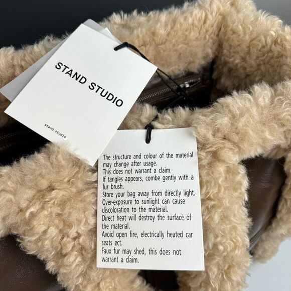 STAND STUDIO Brown Lola II Tote Bag in Brown NWT - Picture 7 of 13